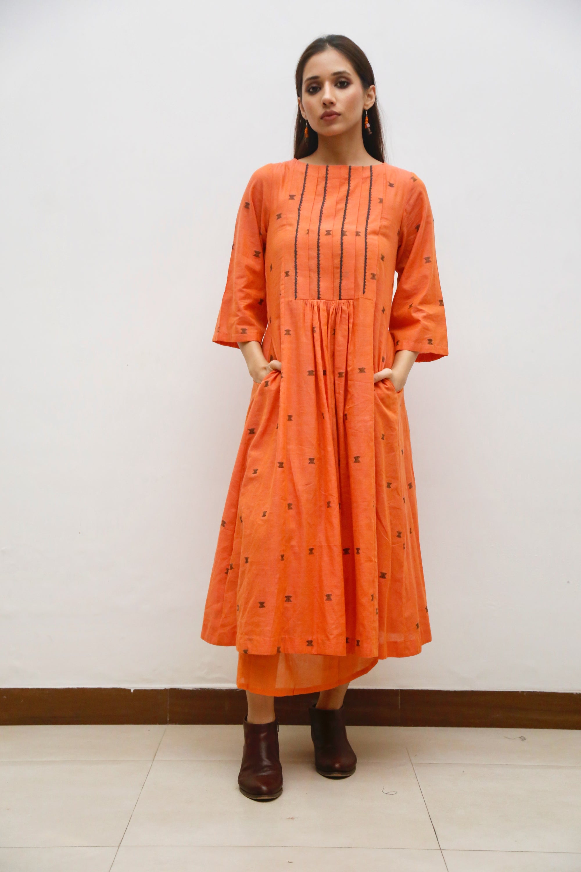 Tamaka Orange Dress