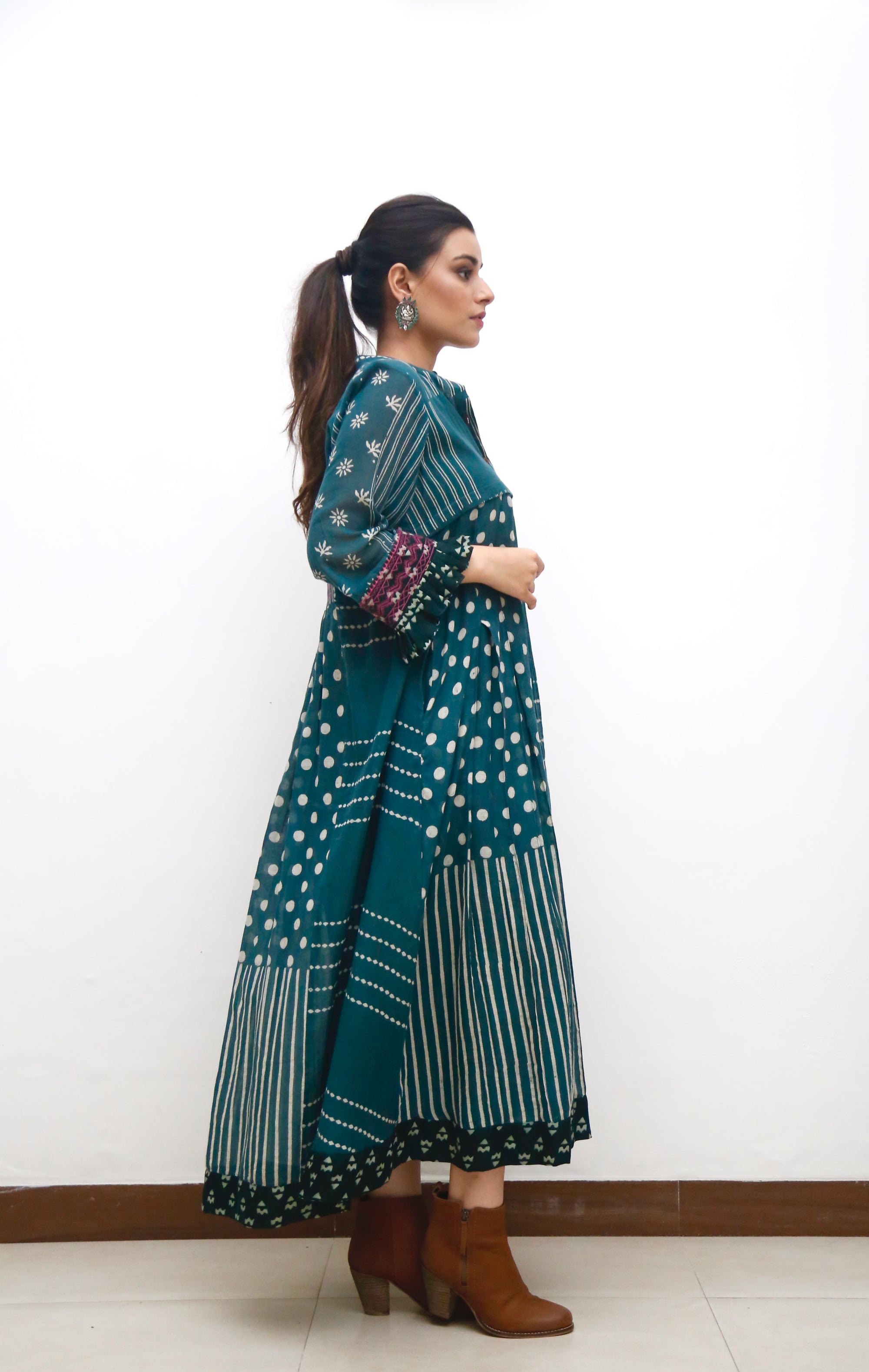 Manjira Green Dress