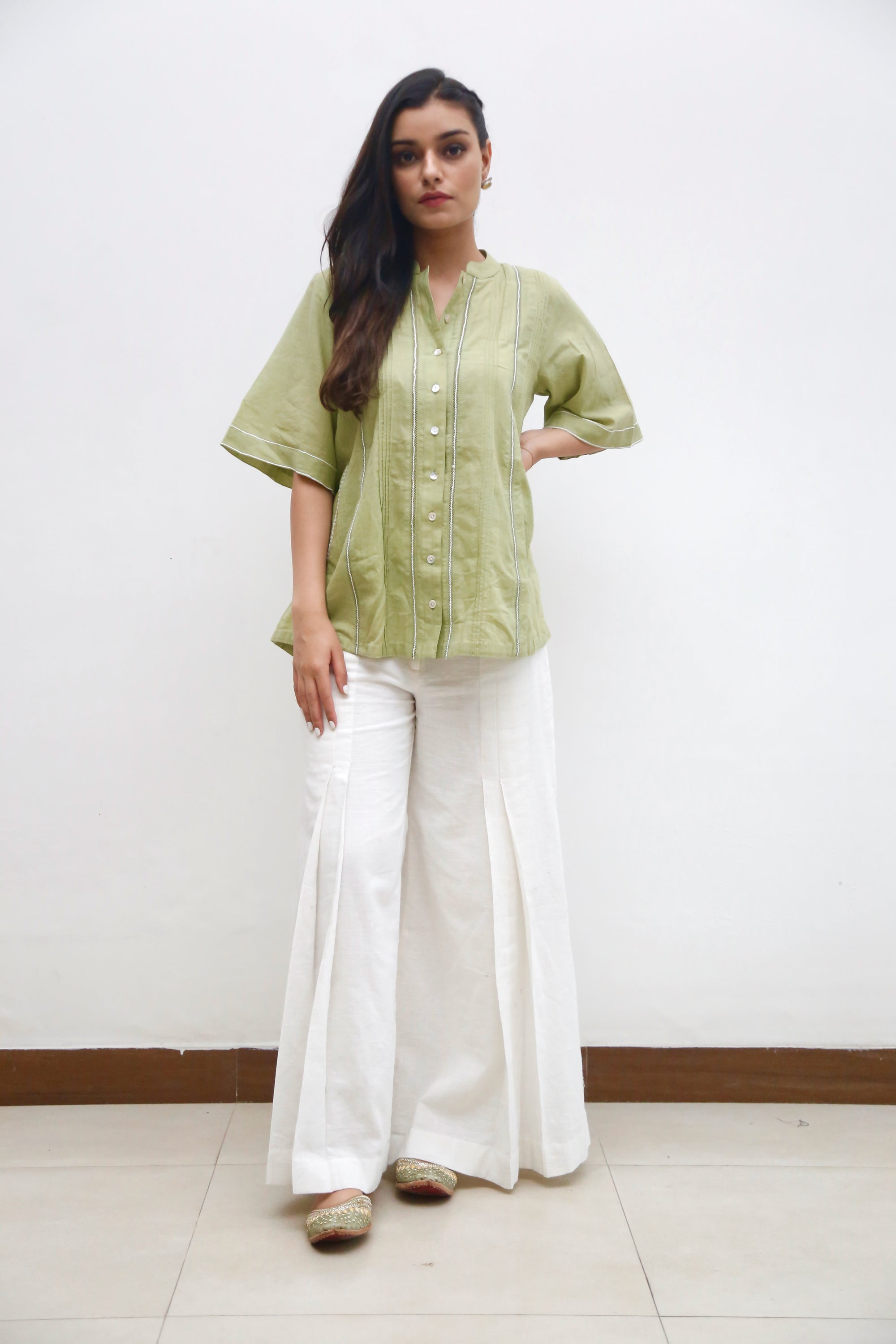 Kanjira Green Top