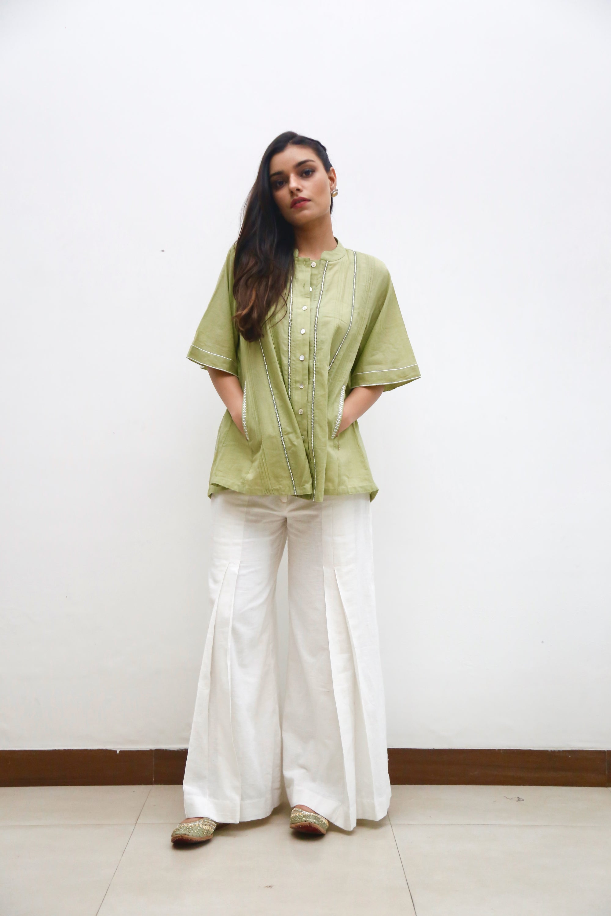Kanjira Green Top
